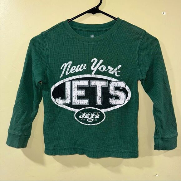 NFL Other - NFL New York Jets size 5 Kids Green Long Sleeve thermal Shirt